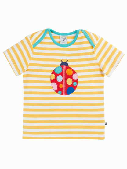 Frugi Yellow Bobster Applique T-Shirt image 1