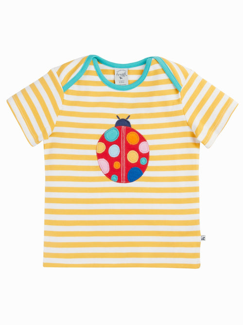 Frugi Yellow Bobster Applique T-Shirt image 1