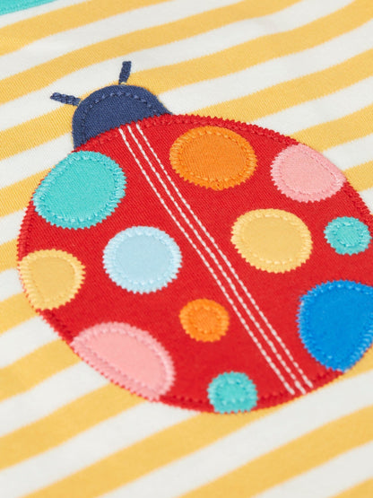 Frugi Yellow Bobster Applique T-Shirt image 3