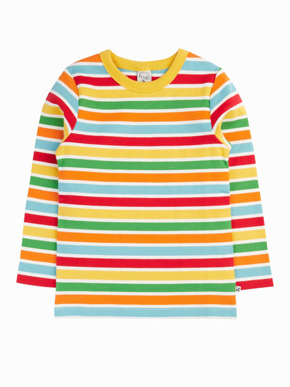 Frugi Blue Rainbow Rib Top image 3