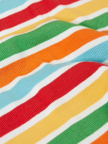 Frugi Blue Rainbow Rib Top image 4