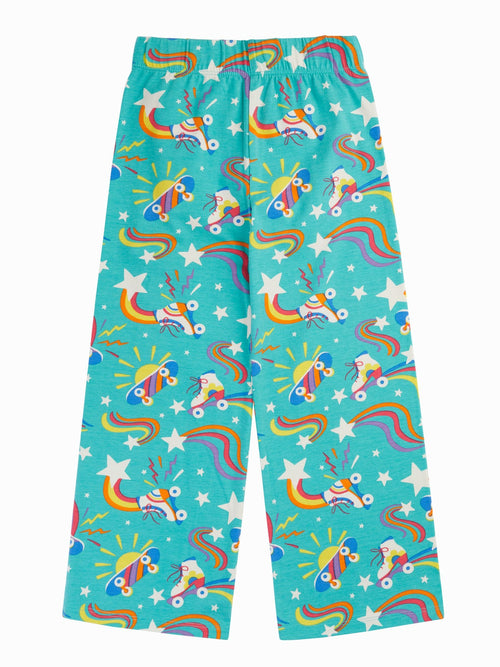 Frugi Blue Wide Leg Trousers image 1