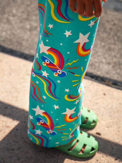 Frugi Blue Wide Leg Trousers image 6