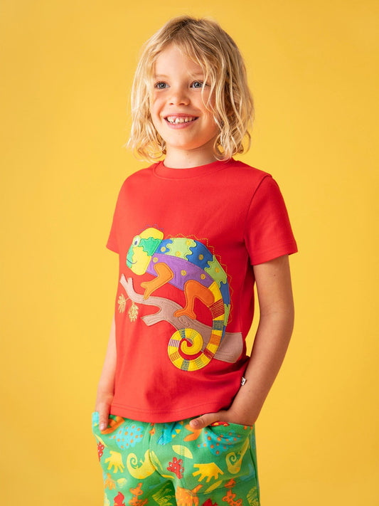Frugi Red Carsen T-Shirt image 1