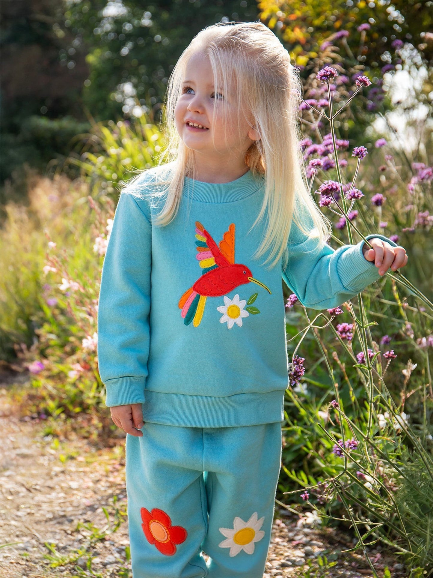 Frugi Blue Character Joggers image 1