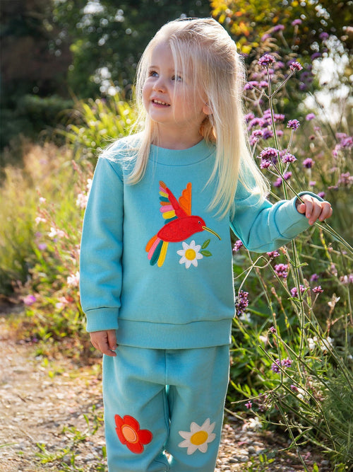 Frugi Blue Character Joggers image 1