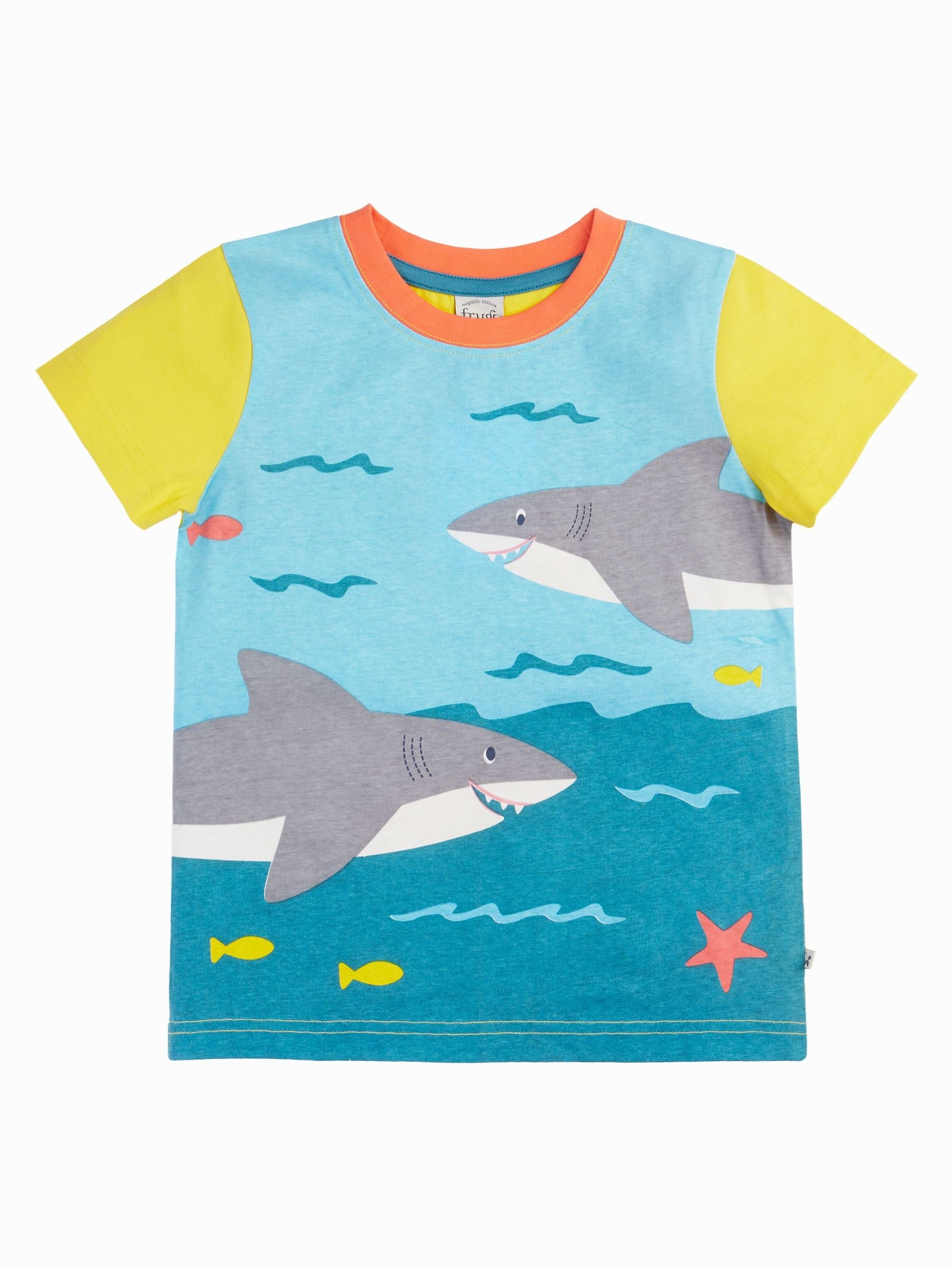 Frugi Blue Iori Printed T-Shirt image 2
