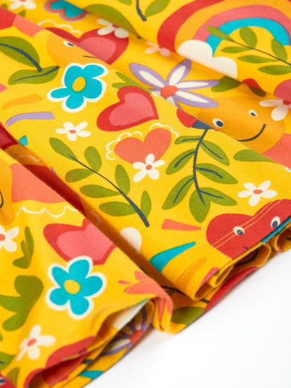 Frugi Yellow Spring Skater Dress image 5