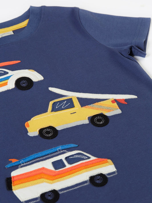 Frugi Blue Carsen Circular T-Shirt image 2