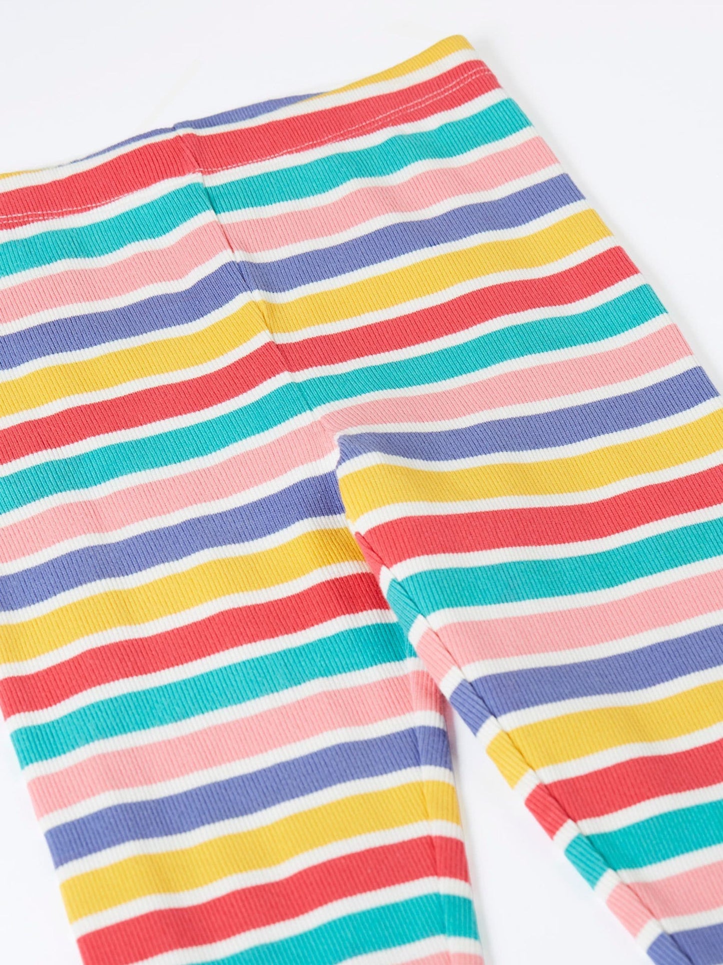 Frugi Blue Libby Rib Leggings image 3