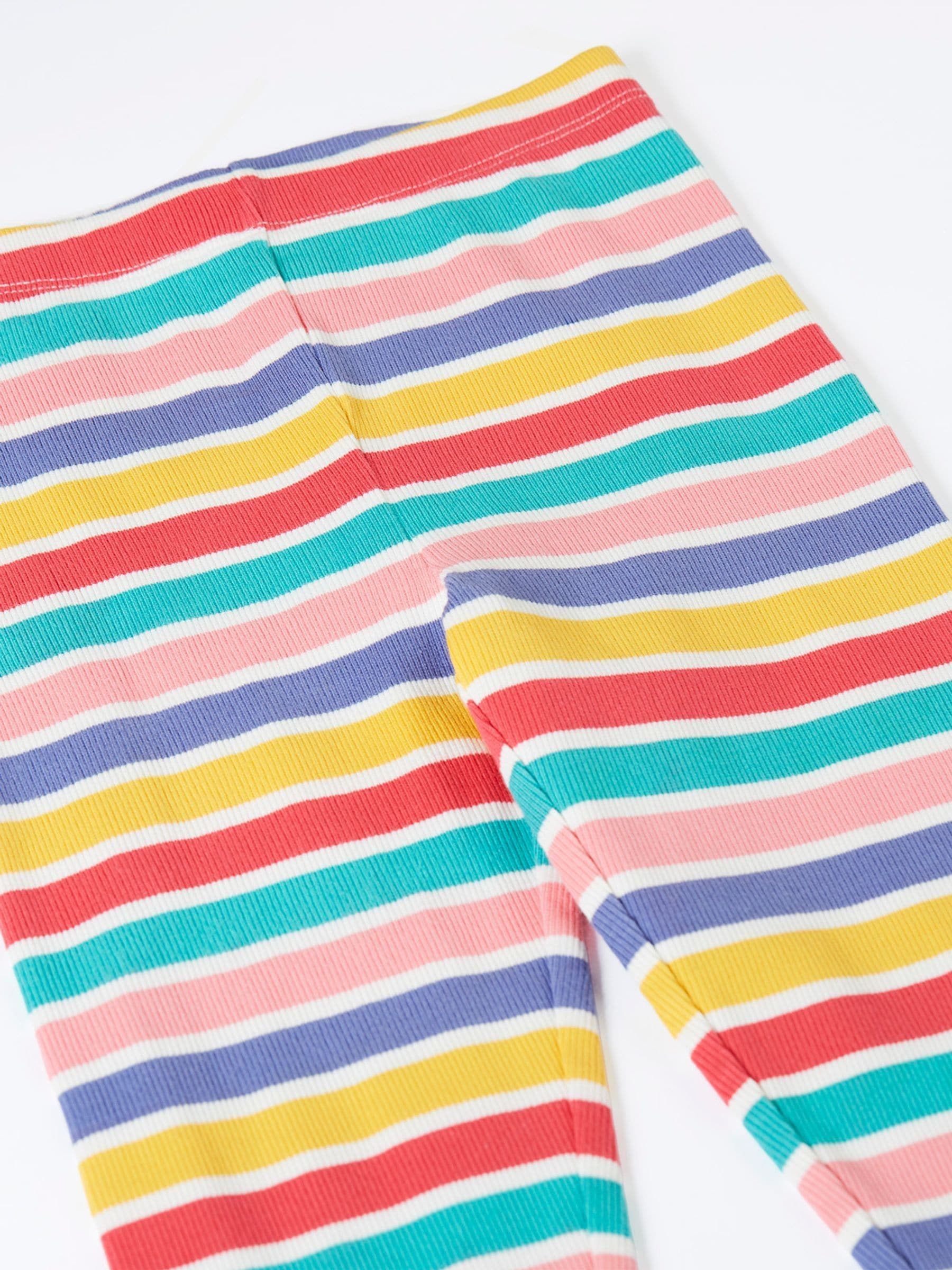 Frugi Blue Libby Rib Leggings image 3