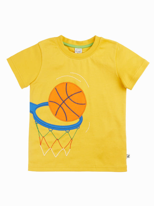 Frugi Yellow Carsen Circular T-Shirt image 1