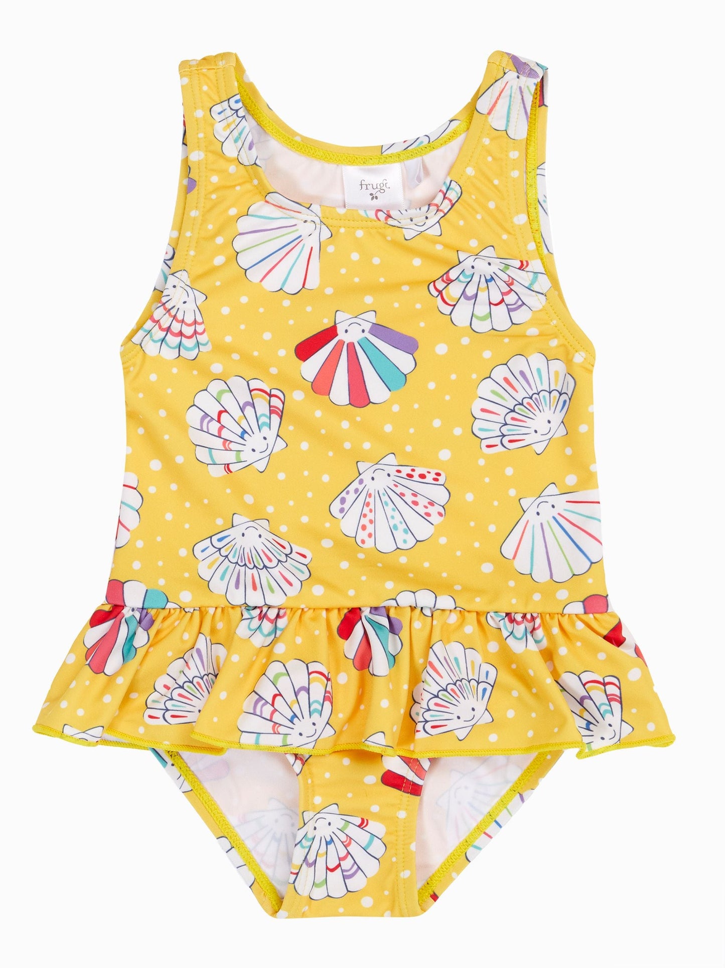 Frugi Yellow Little Coral Swimsuit image 1