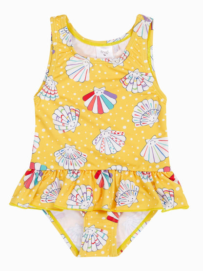 Frugi Yellow Little Coral Swimsuit image 1