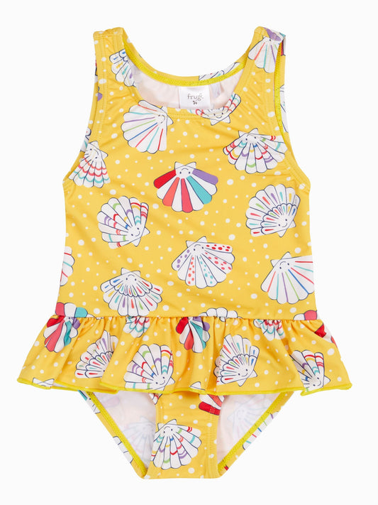 Frugi Yellow Little Coral Swimsuit image 1