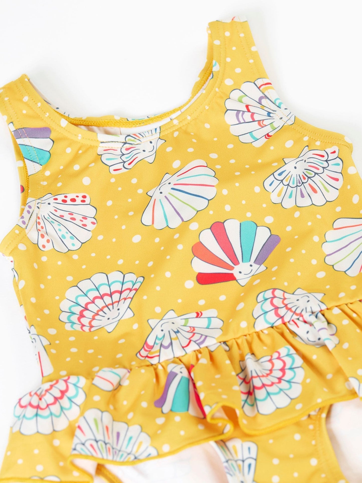 Frugi Yellow Little Coral Swimsuit image 2