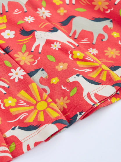 Frugi Pink Spring Skater Dress image 6