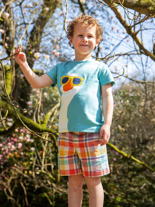 Frugi Blue Carsen Circular T-Shirt image 1
