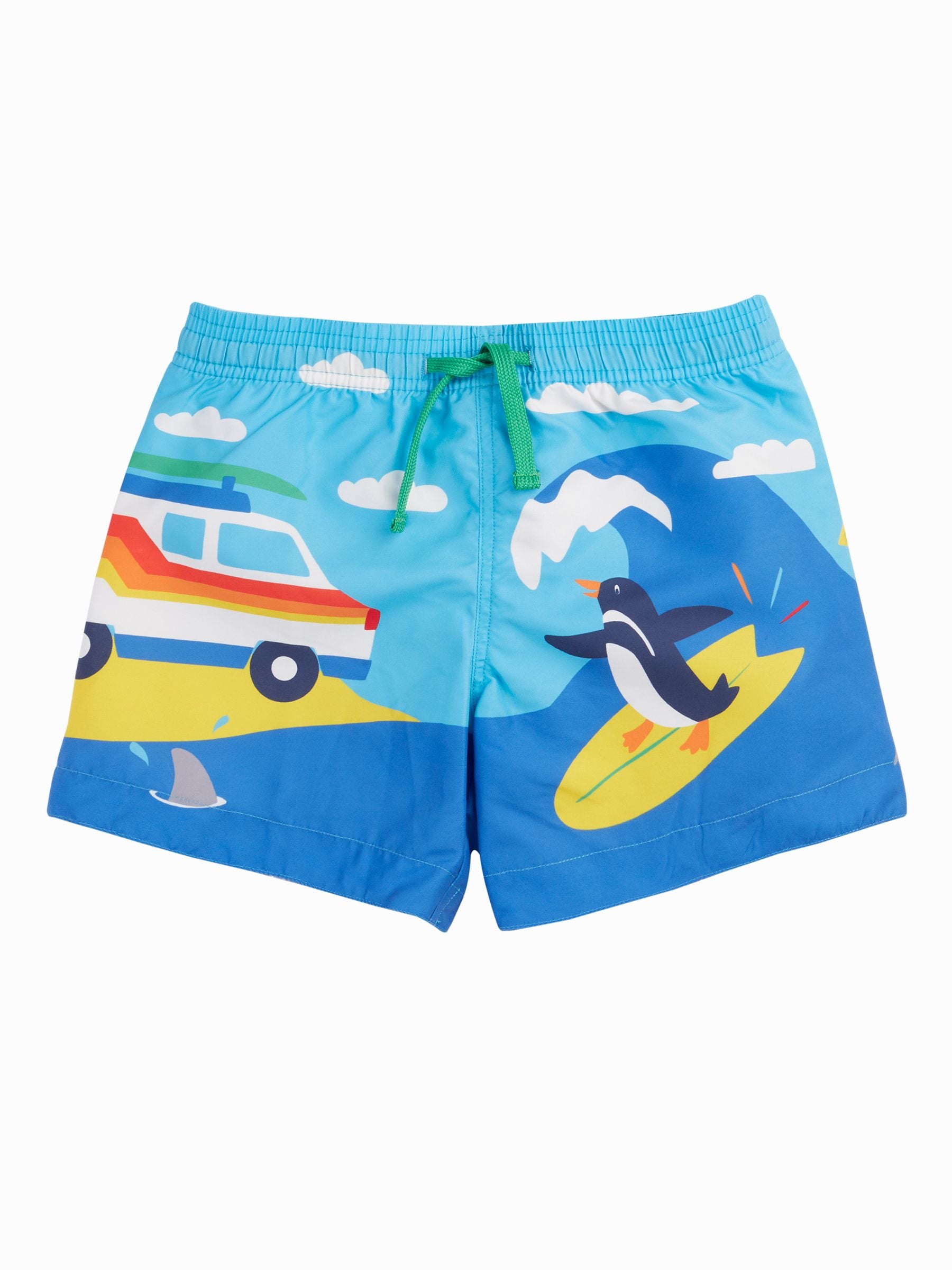 Dsiney Kidz - Frugi Blue Polkerris Board Shorts image 1