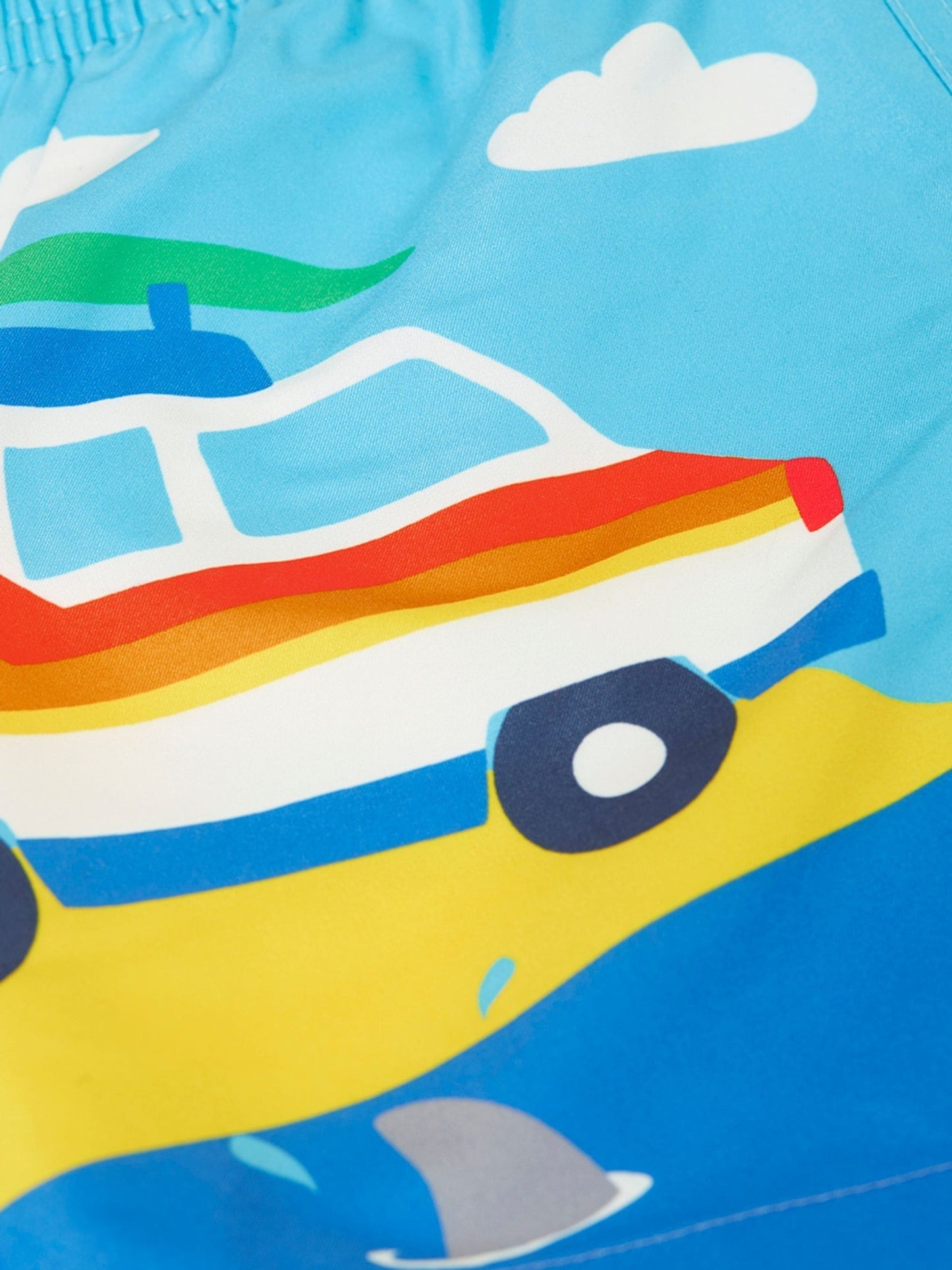 Dsiney Kidz - Frugi Blue Polkerris Board Shorts image 4