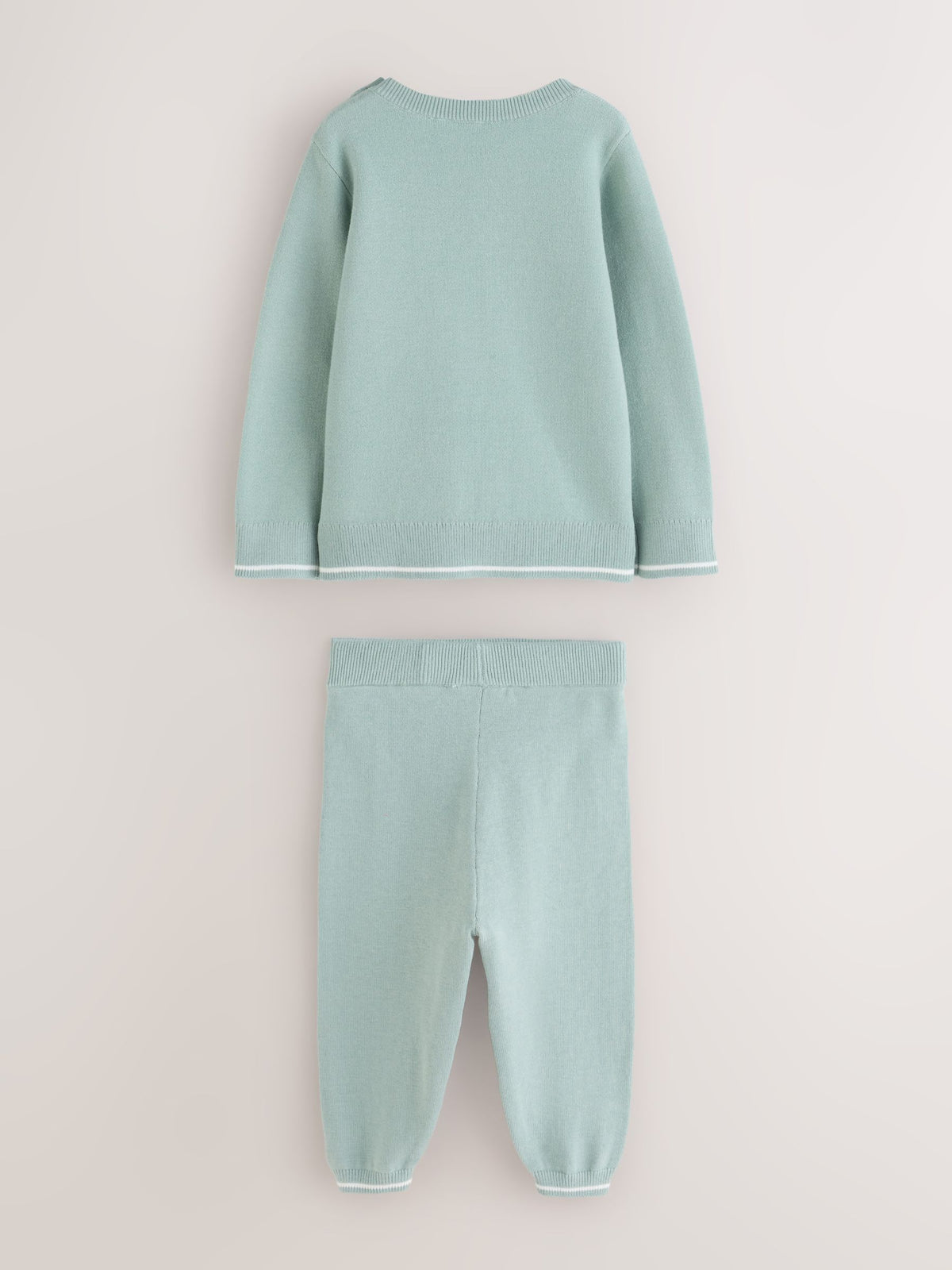 Dsiney Kidz - Baker by Ted Baker Green Knit Knitted Top and Joggers Set image 3