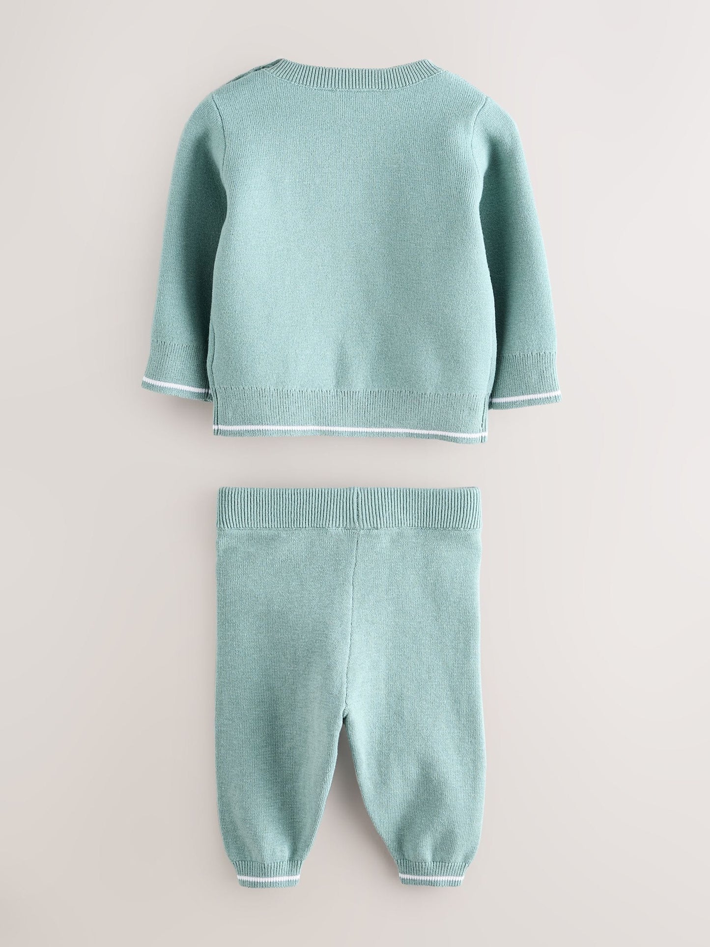 Baker by Ted Baker Green Knit Knitted Top and Joggers Set image 3