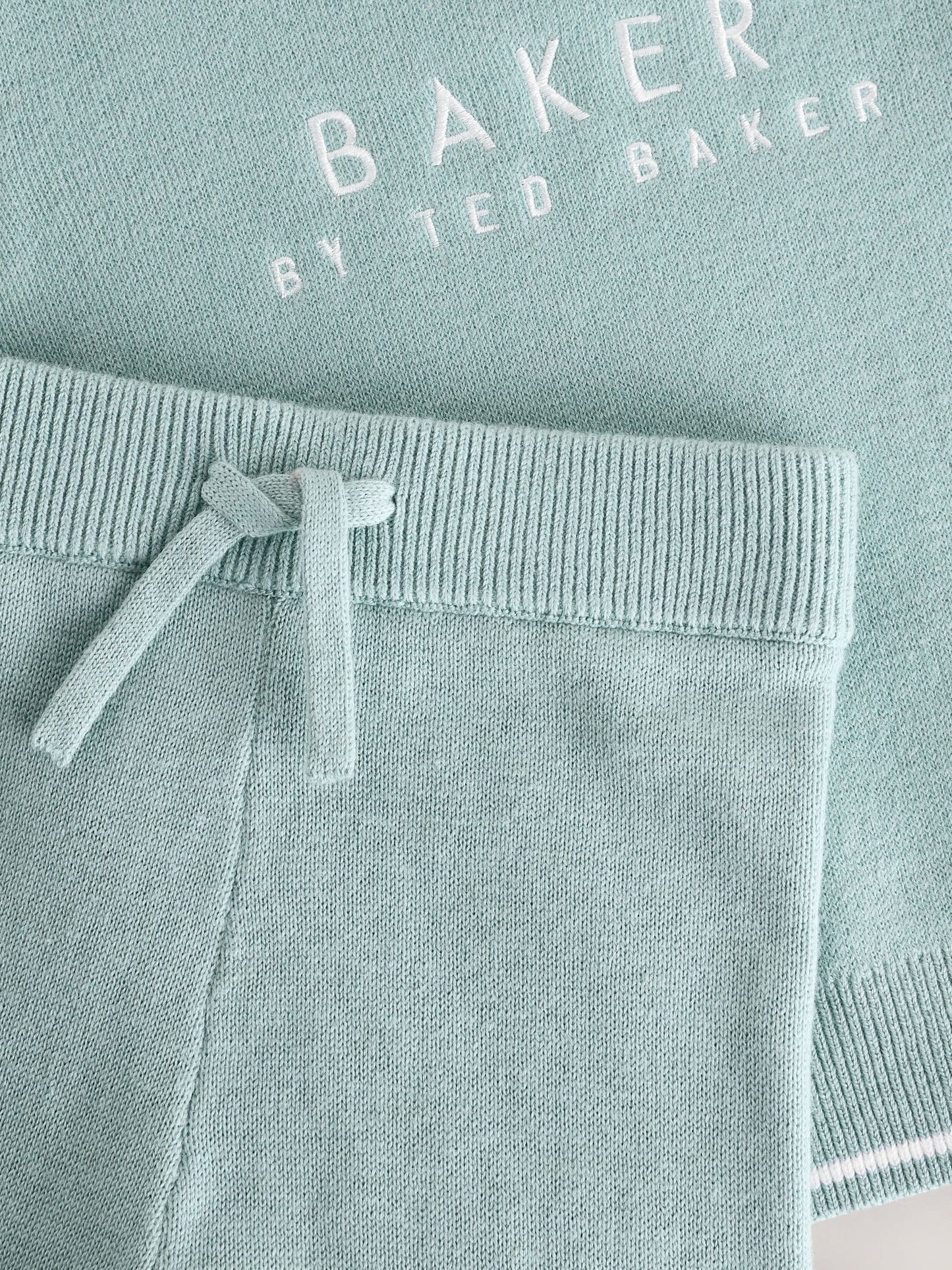 Baker by Ted Baker Green Knit Knitted Top and Joggers Set image 4