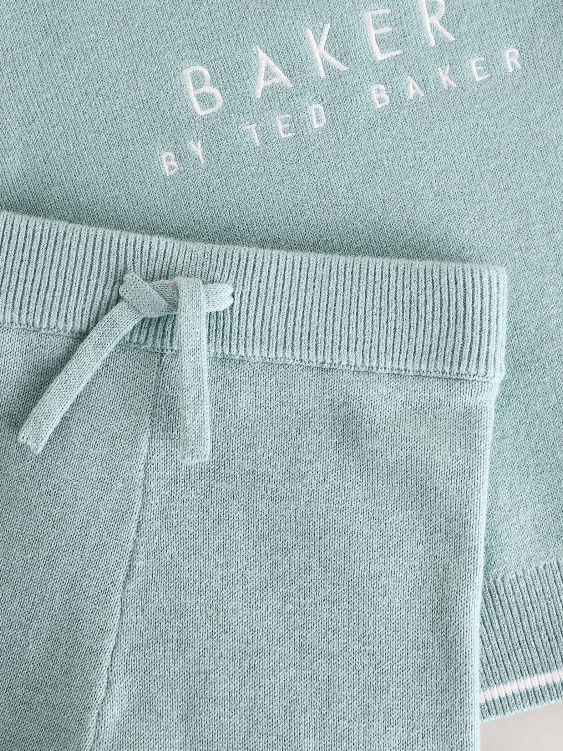 Baker by Ted Baker Green Knit Knitted Top and Joggers Set image 4