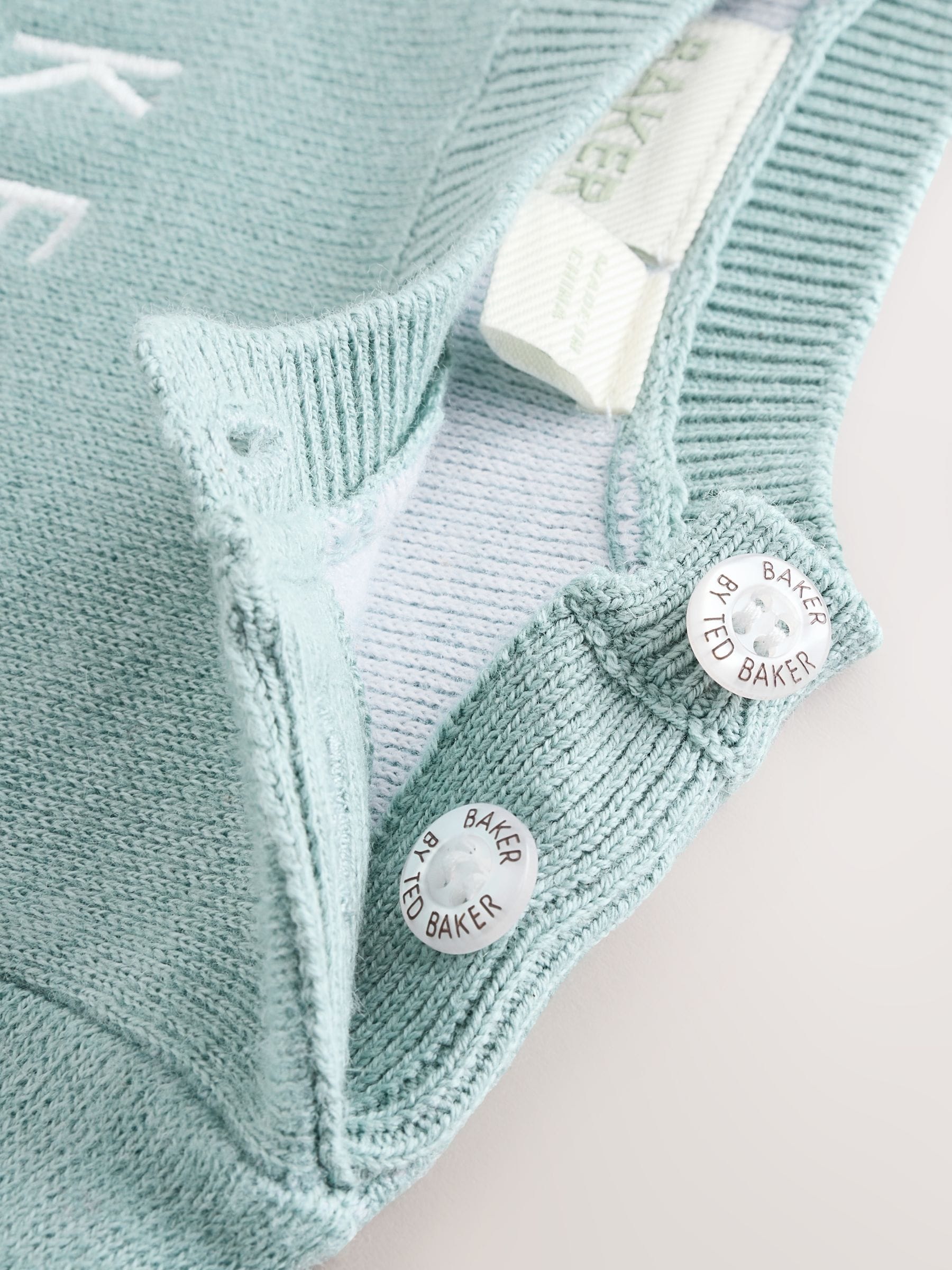 Baker by Ted Baker Green Knit Knitted Top and Joggers Set image 6