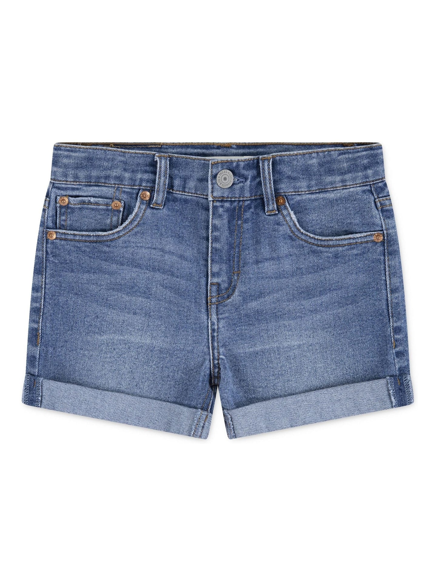Levi's® Blue Girlfriend Shorts image 1