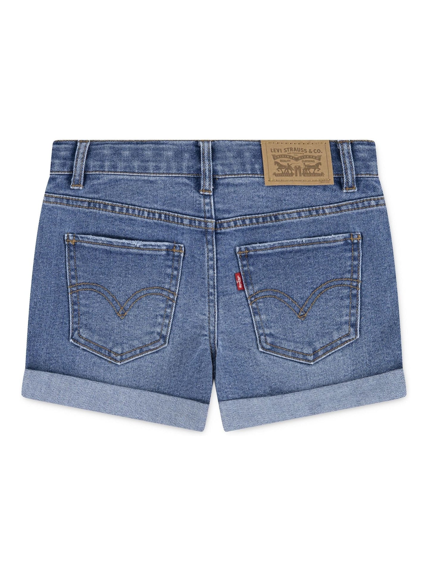 Levi's® Blue Girlfriend Shorts image 2