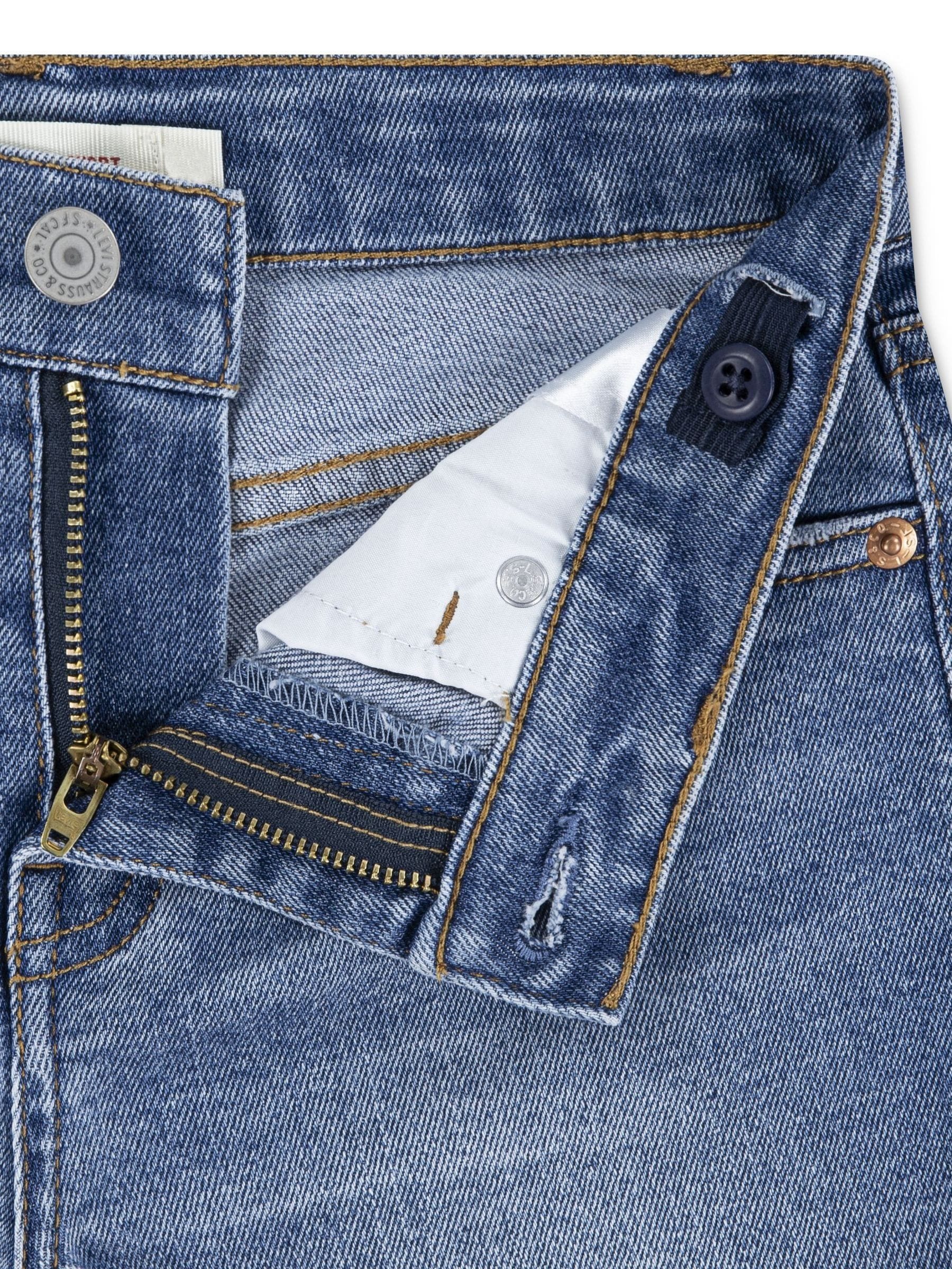 Levi's® Blue Girlfriend Shorts image 4