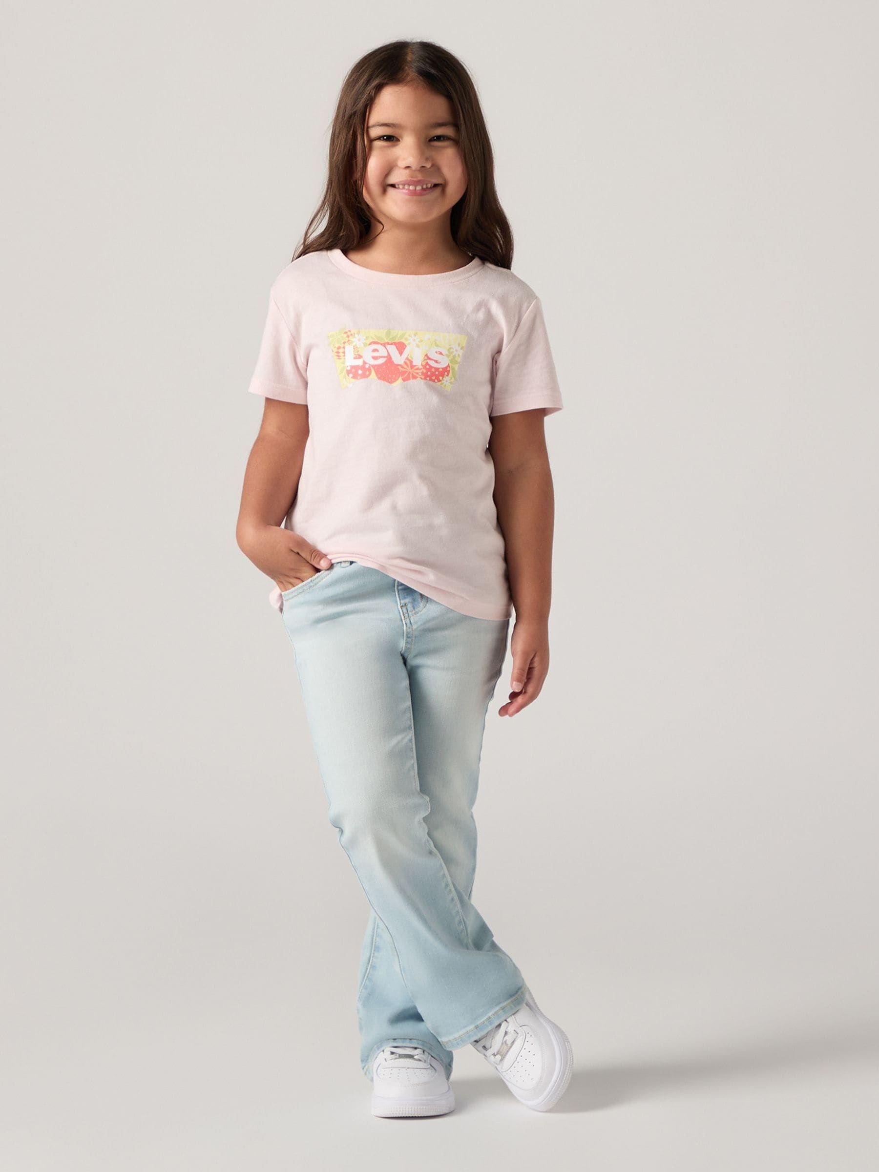 Levi's Pink Ombre Batwing Short Sleeve T-Shirt image 1