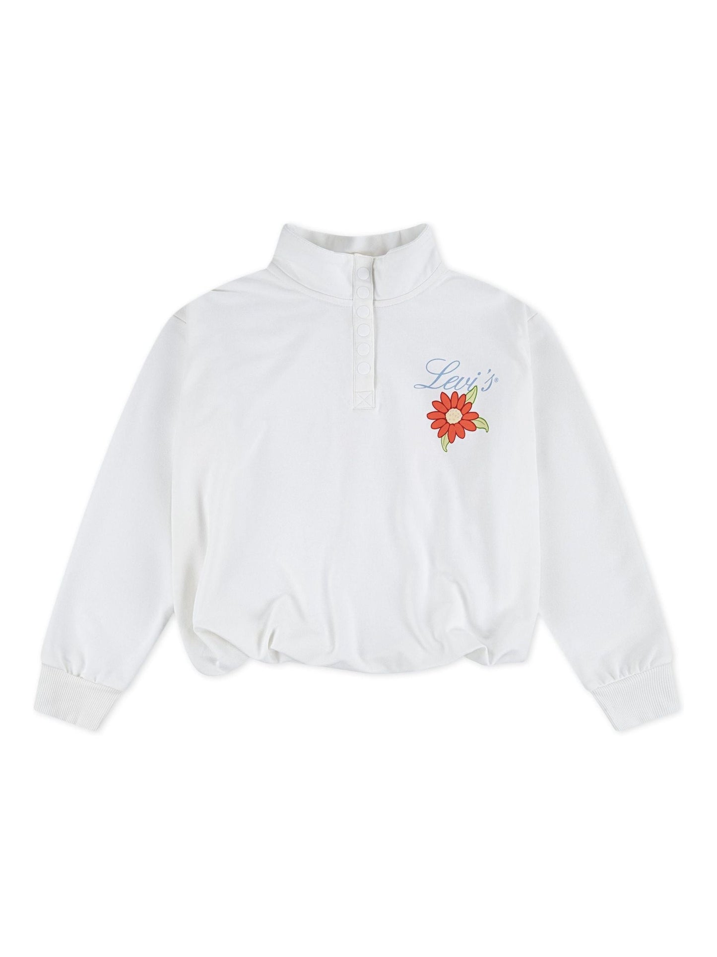 Levi's® White Bubble Hem Floral Graphic Long Sleeve T-Shirt image 4