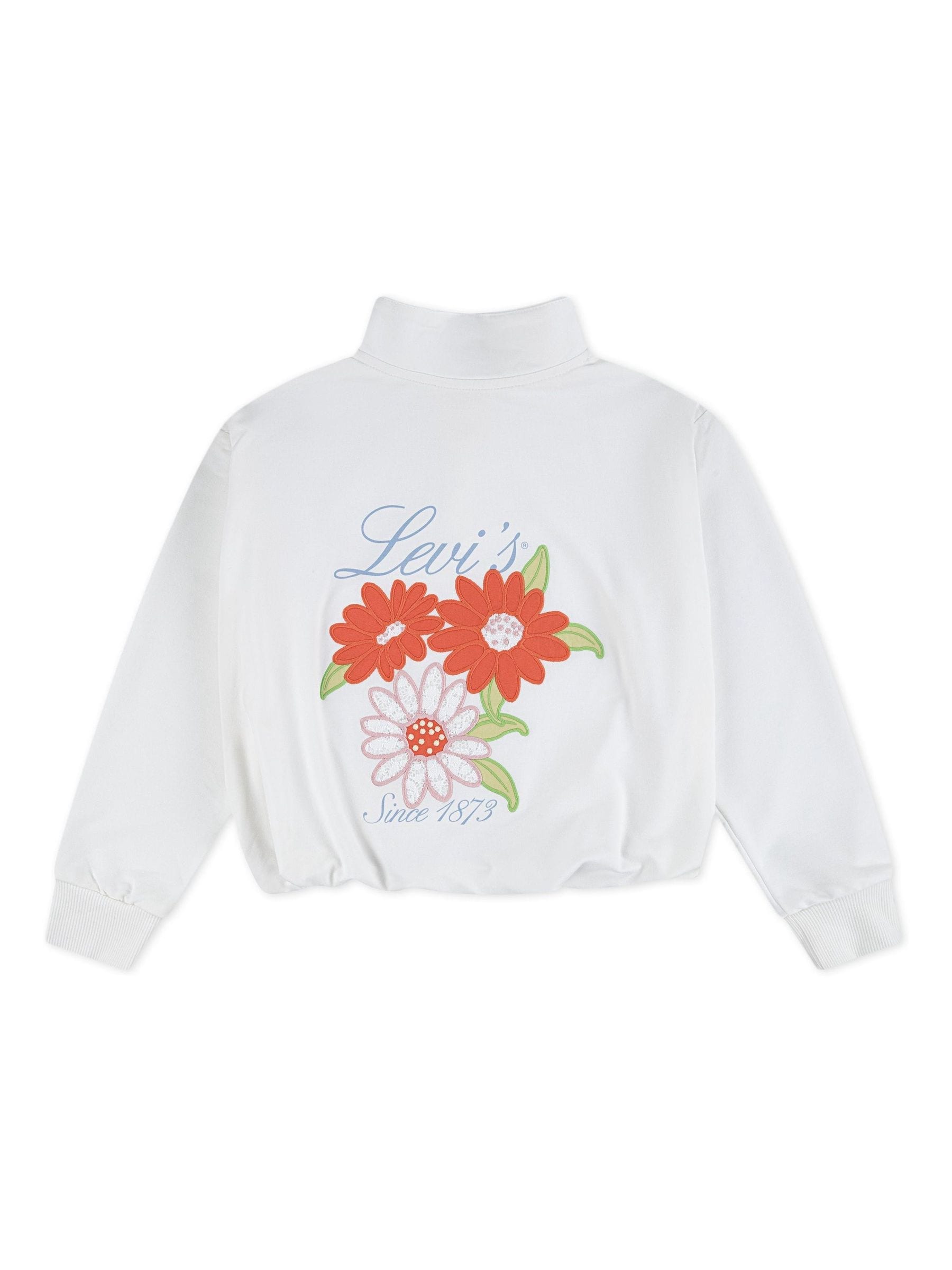 Levi's® White Bubble Hem Floral Graphic Long Sleeve T-Shirt image 5