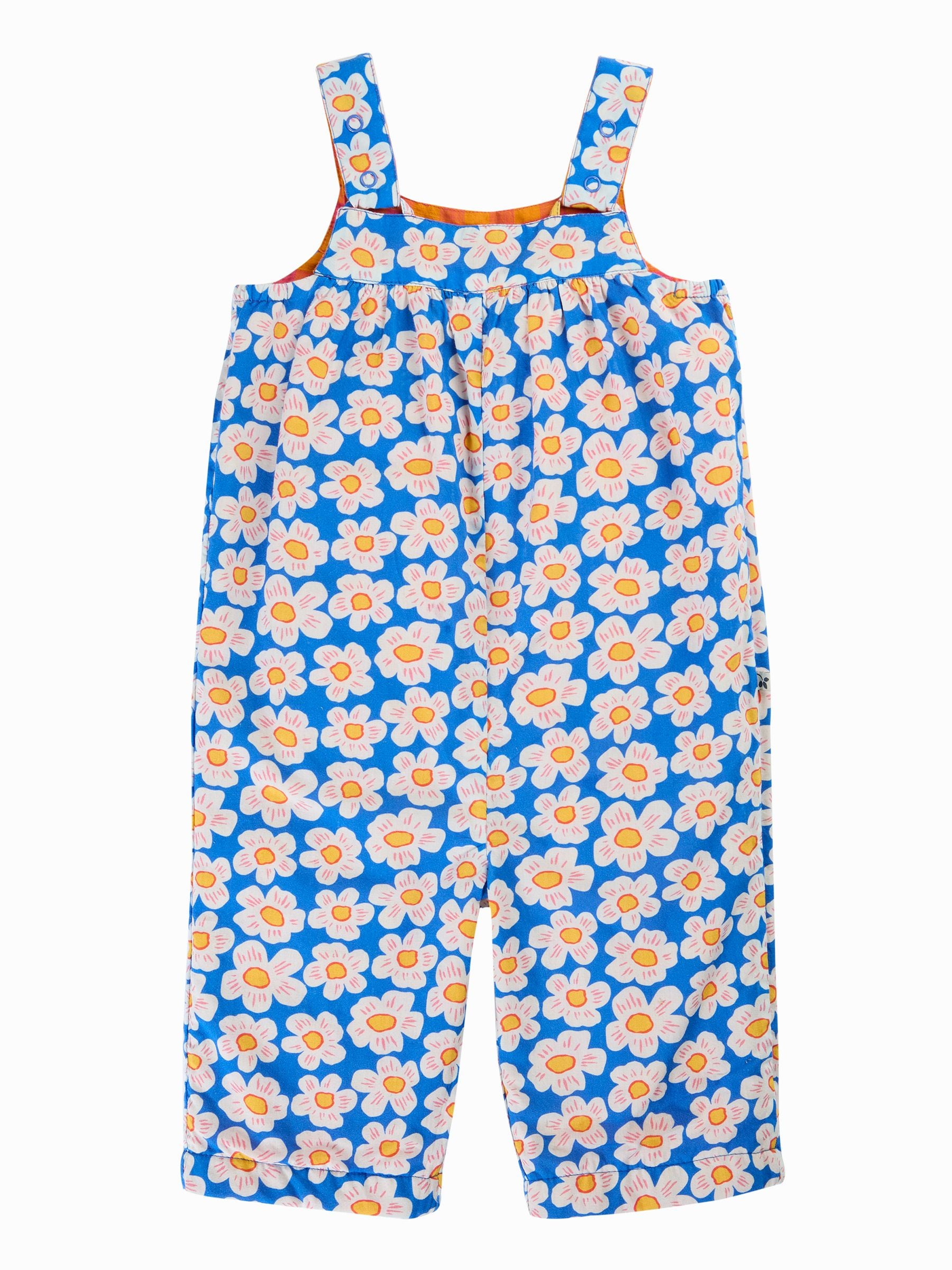 Frugi Orange Sylvie Reversible Dungaree image 3