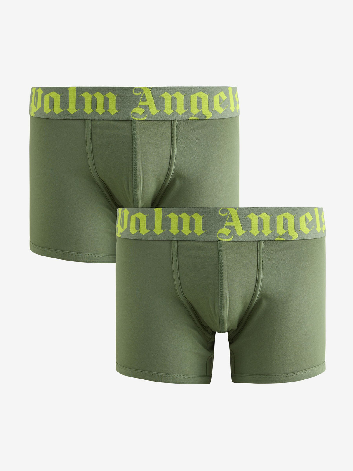 Dsiney Kidz - Palm Angels Green 2 Pack Cotton Stretch Logo Regular Boxers image 1