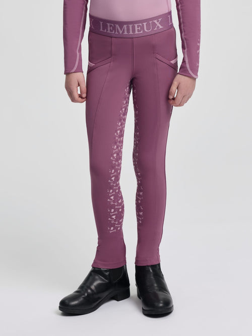 LeMieux Pink Mini Pull On Breech Mallow Leggings image 1
