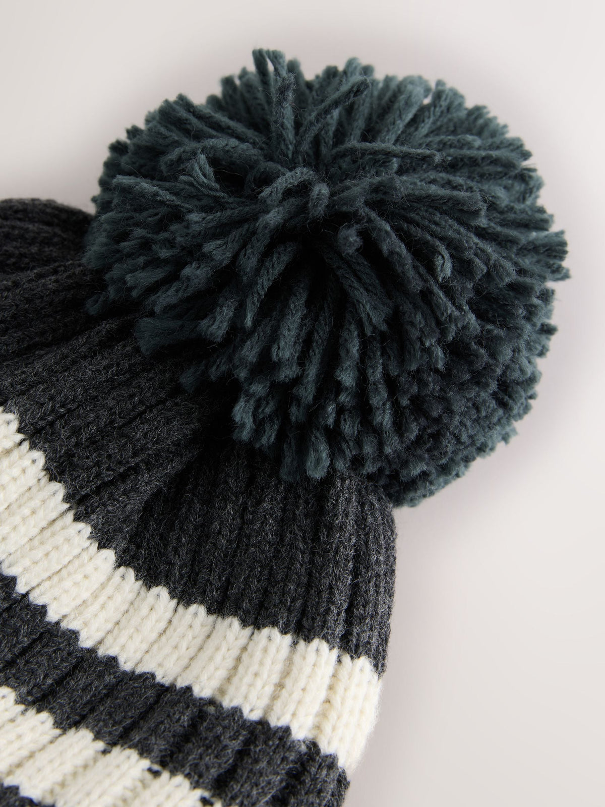 White/Black Knitted Pom Hat (3mths-10yrs) - image 3