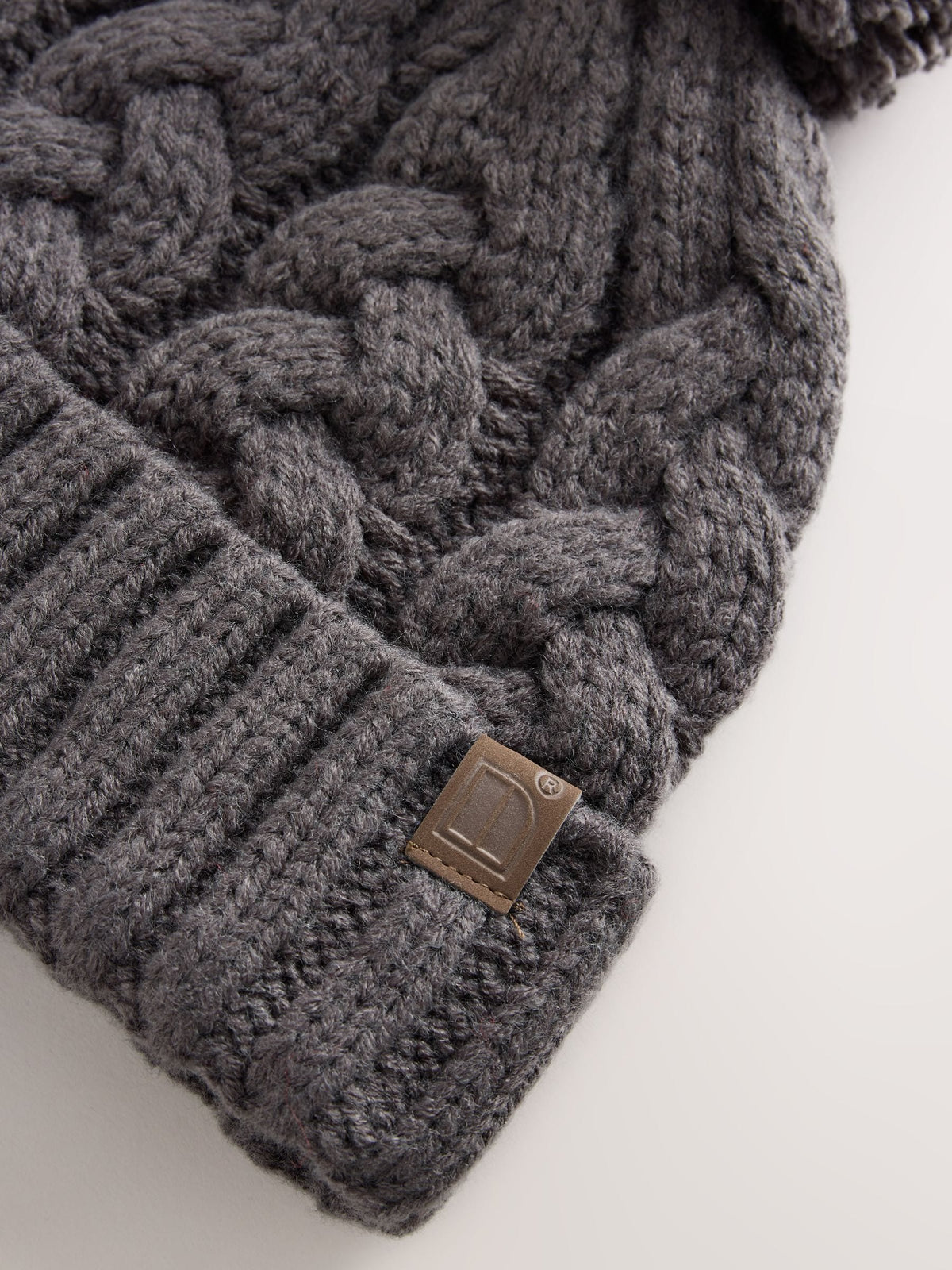 Dsiney Kidz - Charcoal Grey Cable Knit Pom Hat (1-16yrs) image 2