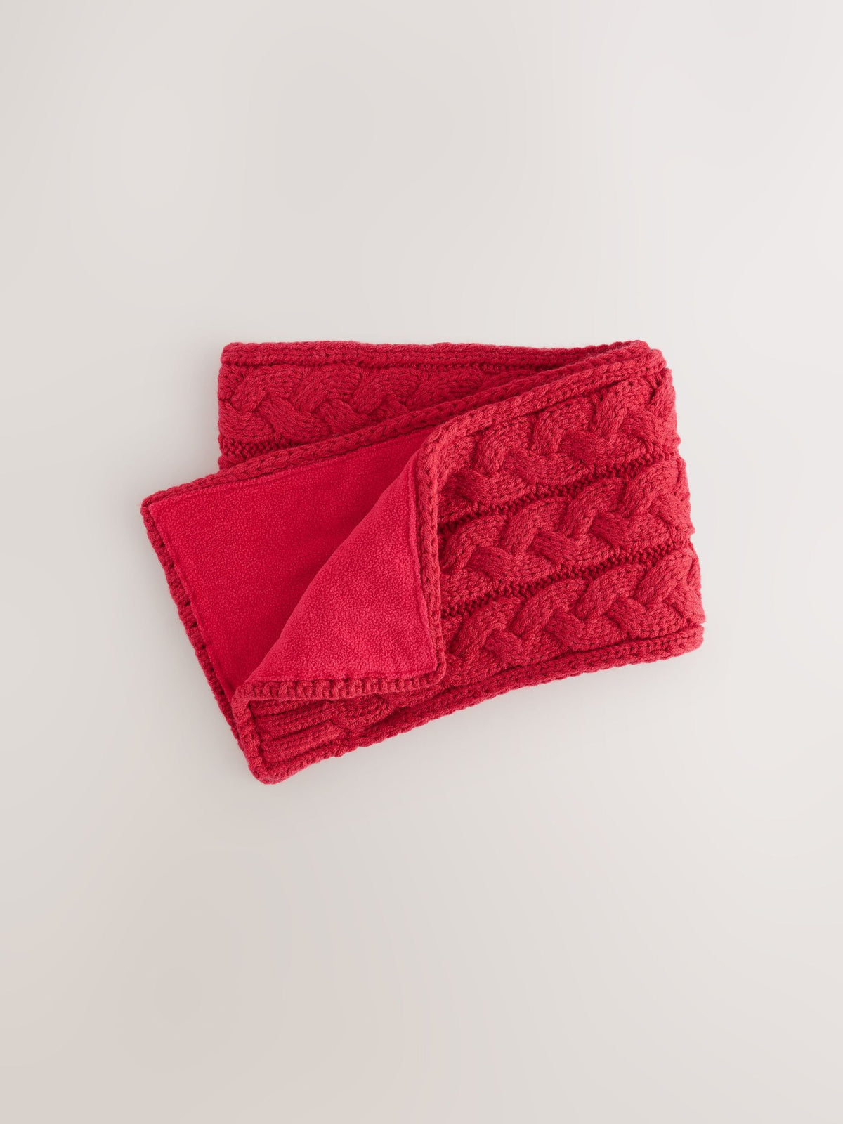 Dsiney Kidz - Red Cable Knitted Scarf (1-16yrs) image 1