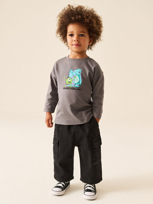 Dsiney Kidz - Charcoal Grey Monsters Inc. Long Sleeve T-Shirt (6mths-8yrs) image 2