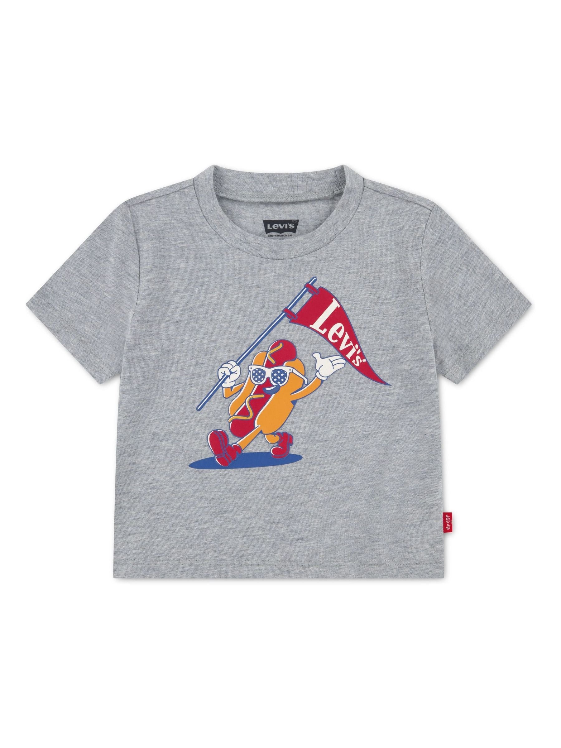 Levi's® Grey Burger Meal Short Sleeve T-Shirt image 1