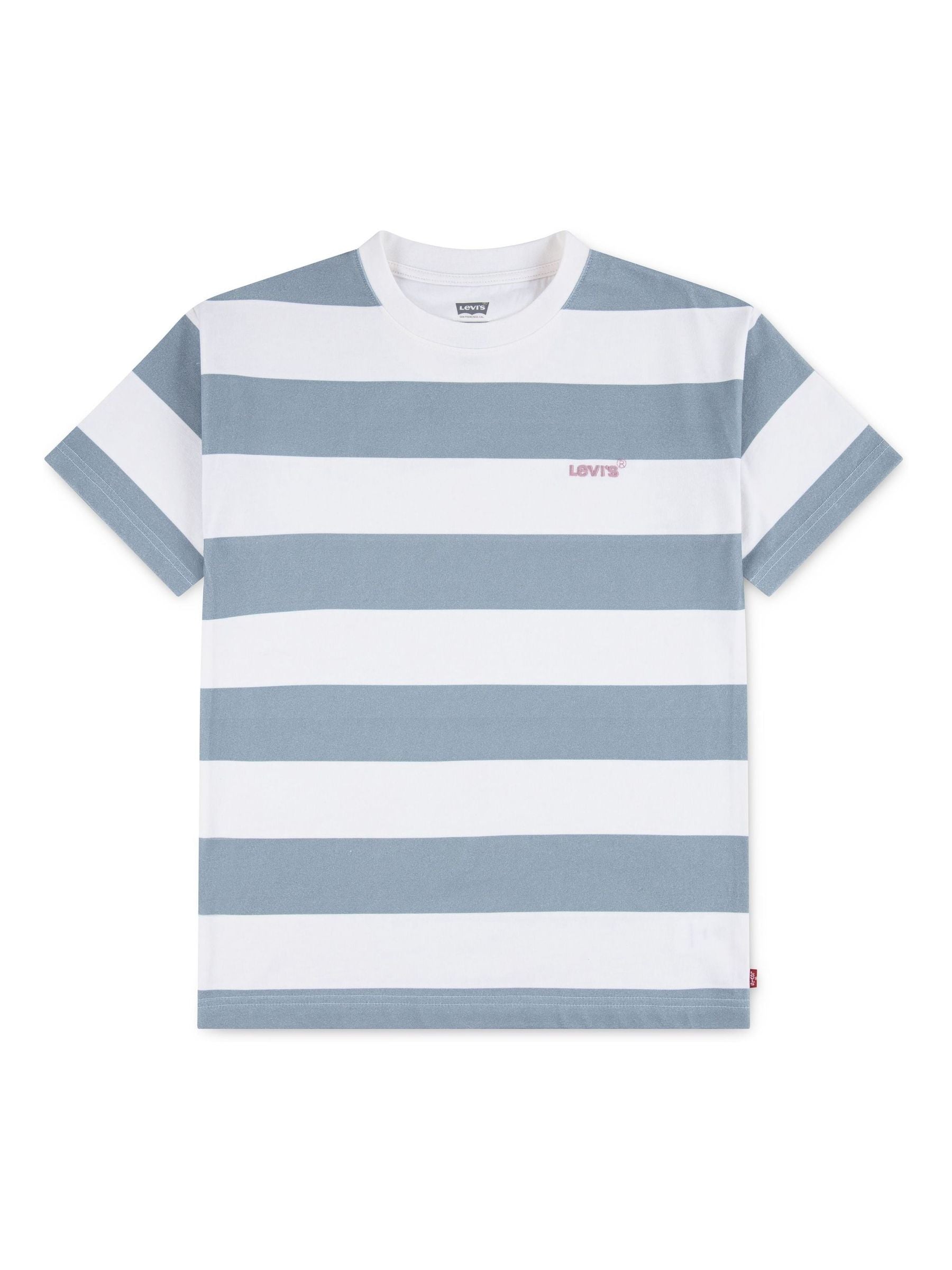 Levi's Grey Big Stripe Short Sleeve T-Shirt image 4