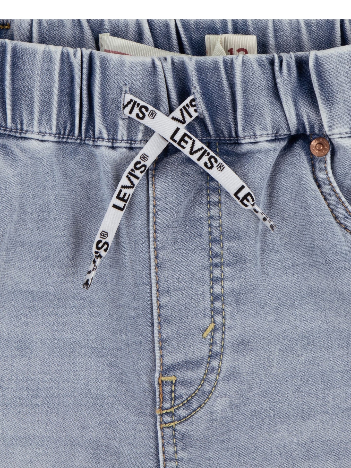 Dsiney Kidz - Levi's Light Blue Skinny Fit Pull On Dobby Shorts image 3