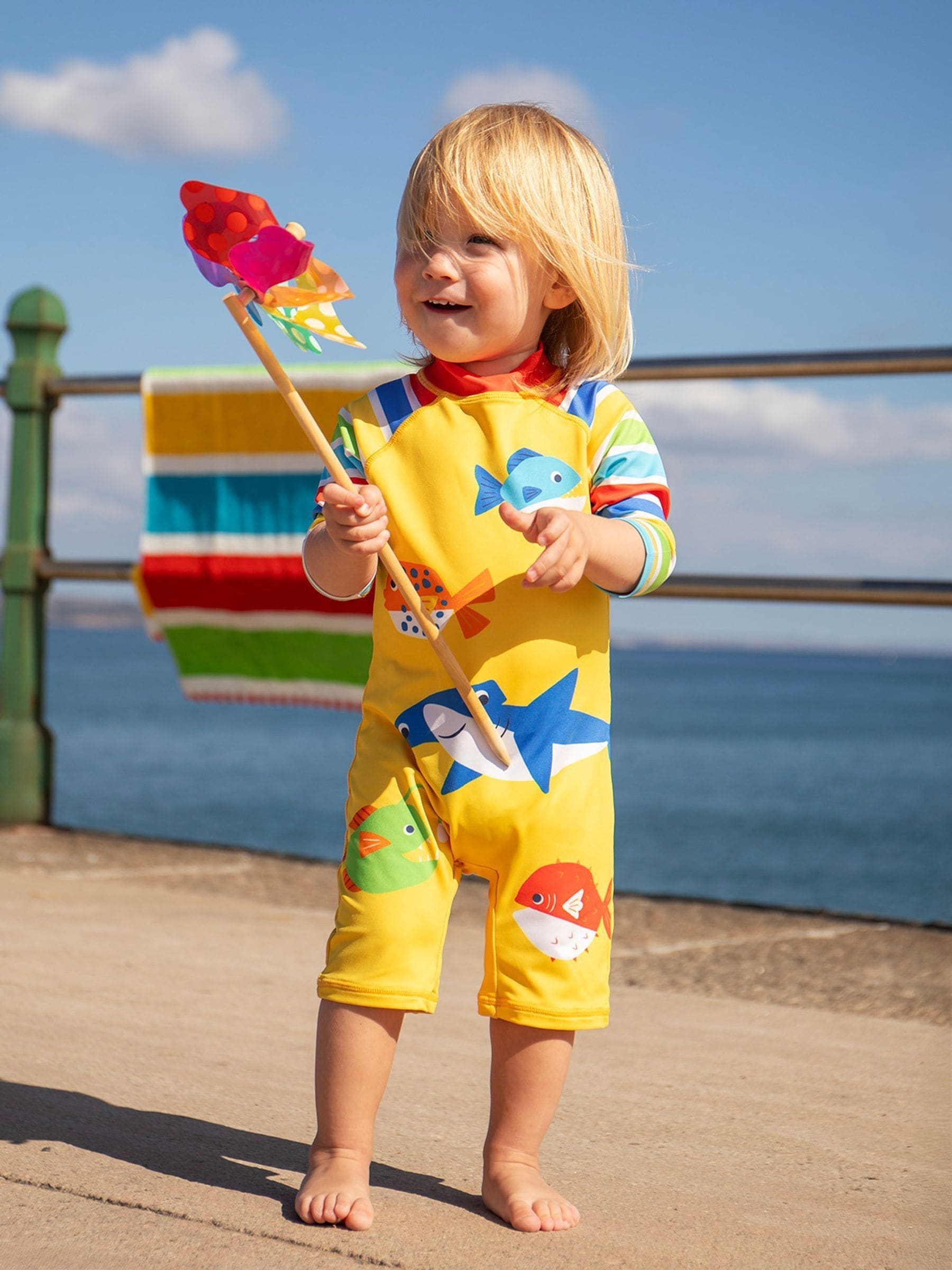 Frugi Yellow Little Sunsafe Suit image 1