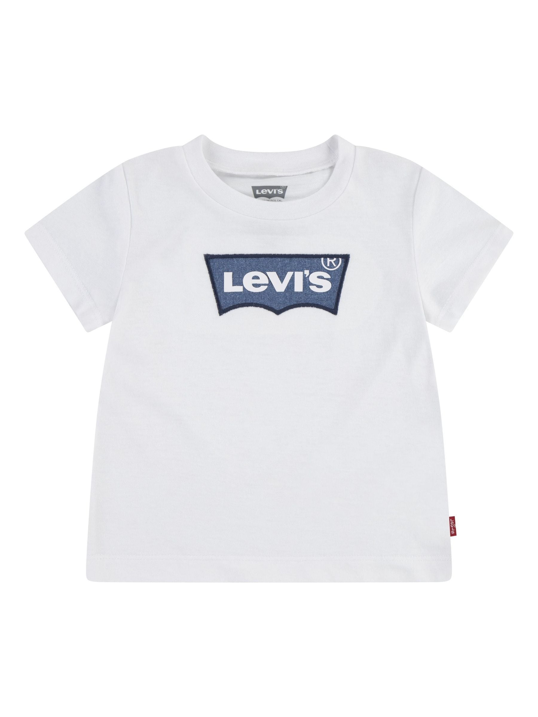 Levi's® White My First Batwing Short Sleeve T-Shirt image 1