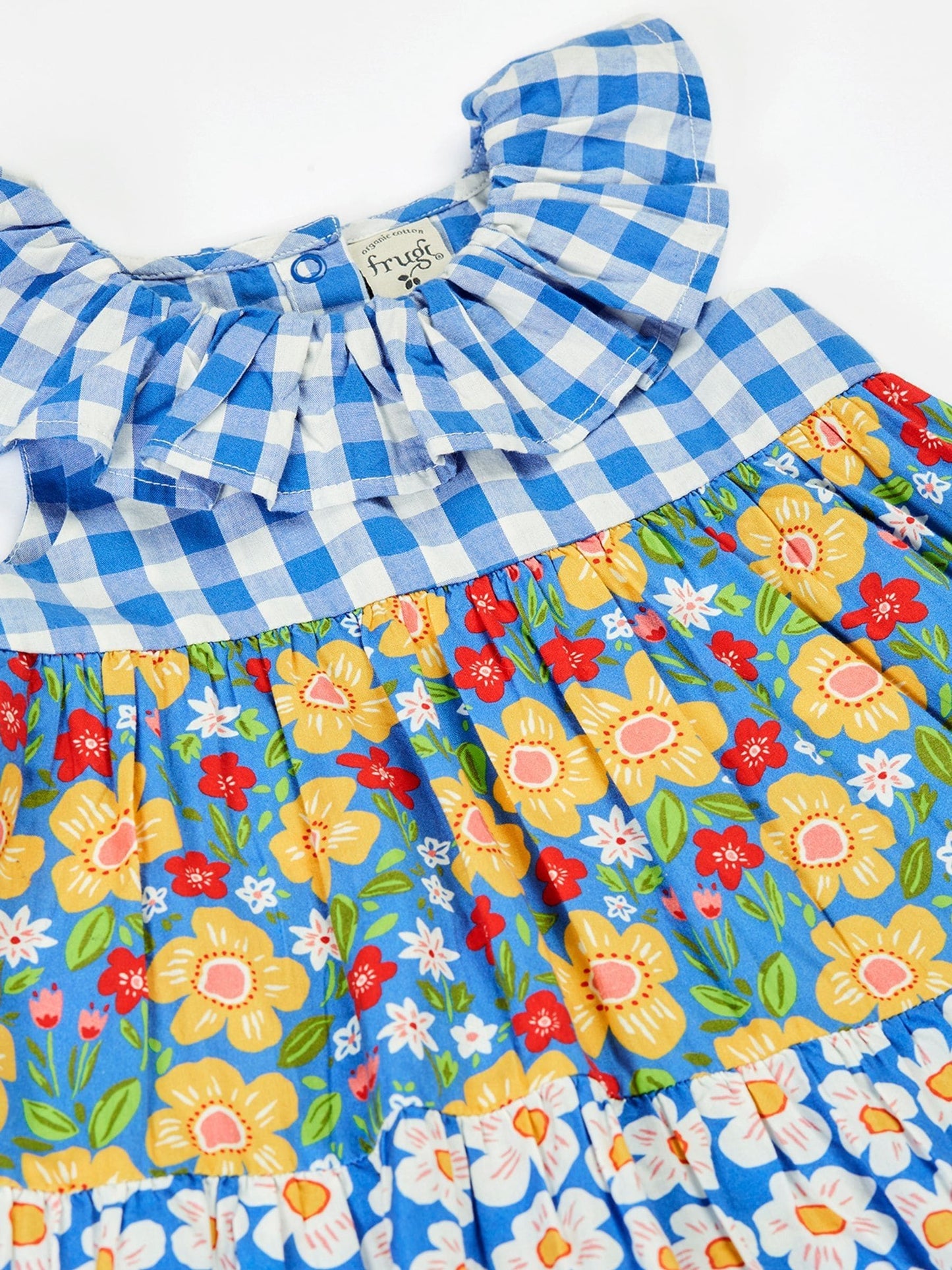 Frugi Blue Nina Ruffle Outfit Set image 2