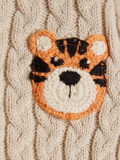 River Island Brown Tiger Cable Cardigan Set image 5