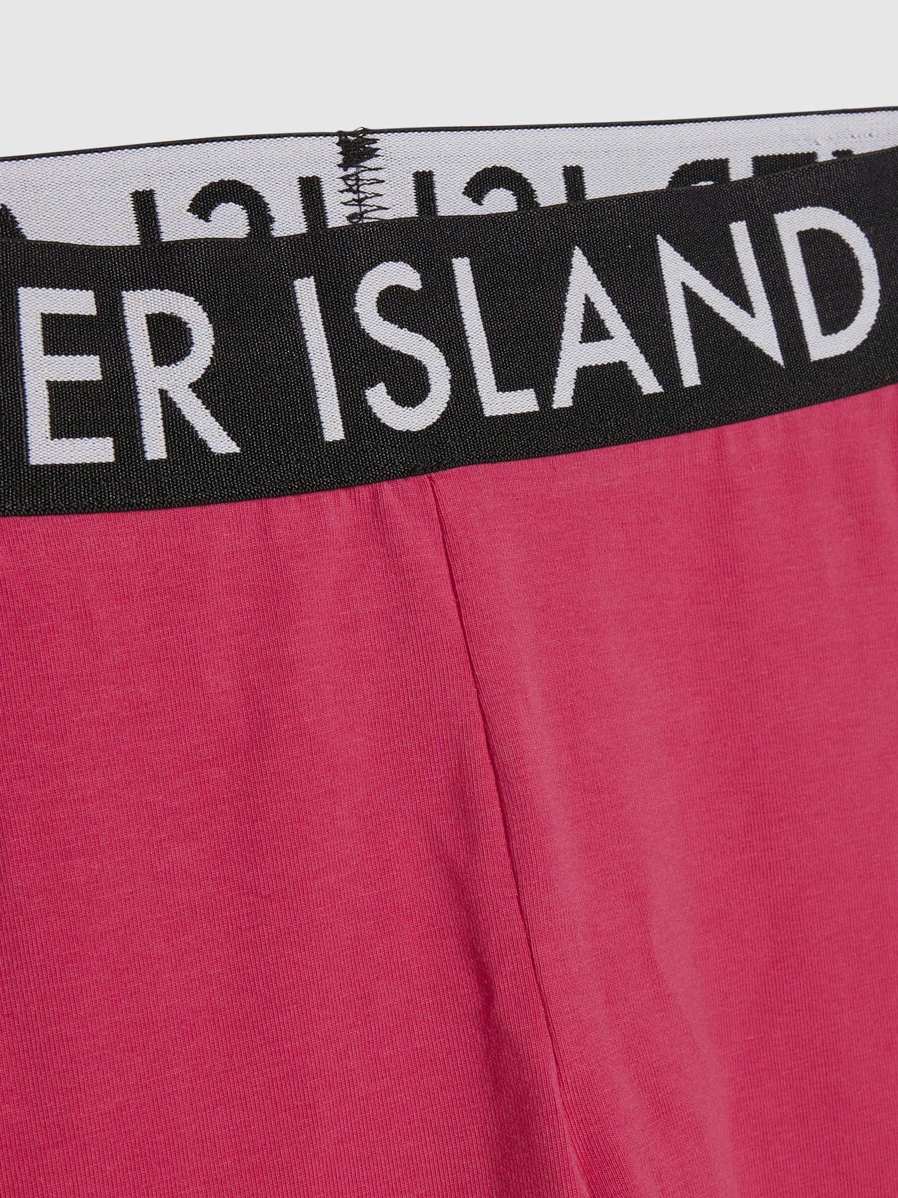 Dsiney Kidz - River Island Pink Logo Stripe Top & Leggings Set image 4
